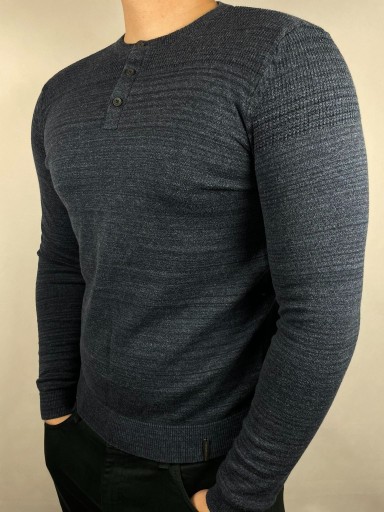 Zdjęcie oferty: Sweter w paski Calvin Klein Jeans M granatowy