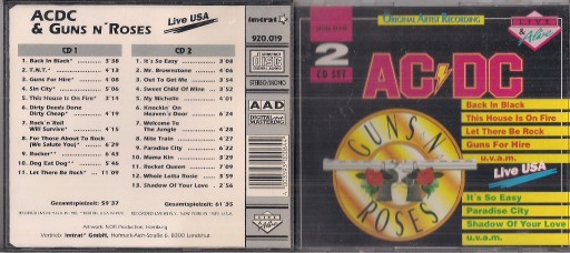 Zdjęcie oferty: AC/DC / GUNS N'ROSES - Live USA 2CD