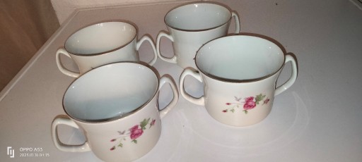 Zdjęcie oferty: Bulionówki porcelana Włocławek - PRL  4 szt