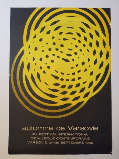 Zdjęcie oferty: Oryginalny plakat Warszawska Jesień 1965 Zamecznik