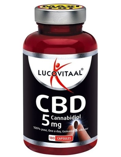 Zdjęcie oferty:  Lucovitaal CBD 5mg olej konopny 180 Caps