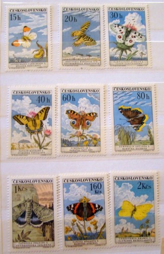 Zdjęcie oferty: Czechosłowacja, Mi. 1301 - 9**. Motyle.