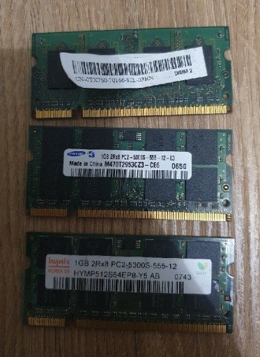 Zdjęcie oferty: Pamieć Ram DDR 2 1gb Samsung, Hynix, SIS Module 