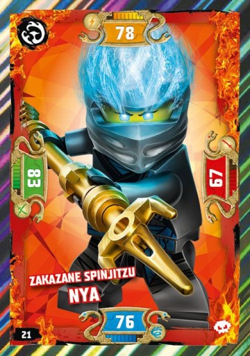 Zdjęcie oferty: Karta LEGO Ninjago S5 nr 21 Zakazane Spinjitzu Nya