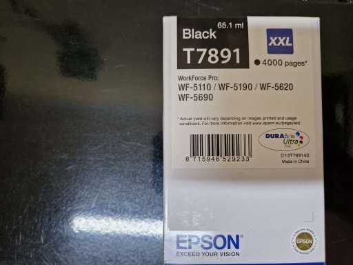 Zdjęcie oferty: Epson XXL T7891 Black 
