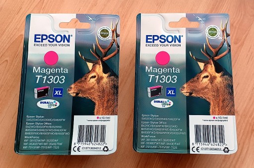 Zdjęcie oferty: Oryginalny tusz Epson T1303 Magenta