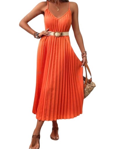 Zdjęcie oferty: Damska sukienka midi plisowana na ramiączkach 