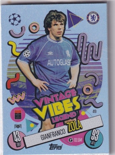 Zdjęcie oferty: TOPPS MATCH ATTAX 2024/2025 VINTAGE VIBES LEGEND 419 GIANFRANCO ZOLA