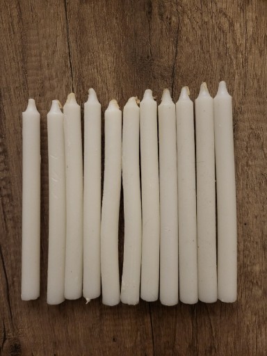 Zdjęcie oferty: białe świeczki 11 sztuk 20cm