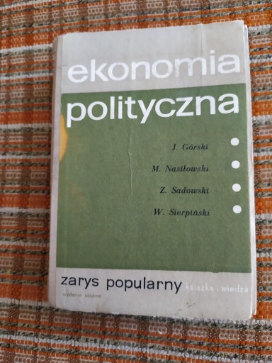 Zdjęcie oferty: Ekonomia polityczna Górski Nasiłowski Sadowski 