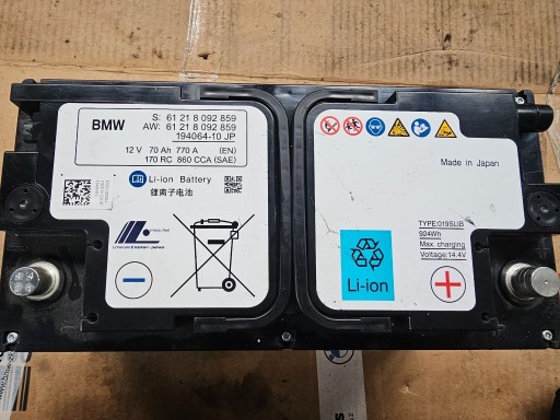 Zdjęcie oferty: Akumlator bmw li-ion 70ah 61218092859 m3 m4 m5