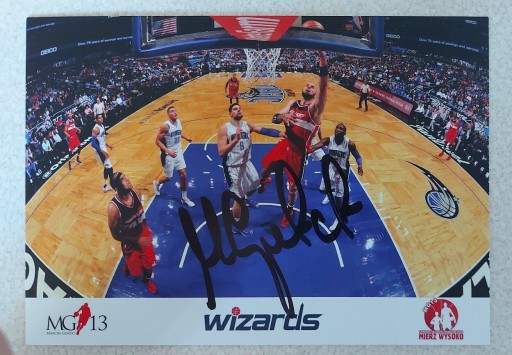 Zdjęcie oferty: Marcin Gortat oryginalny autograf 