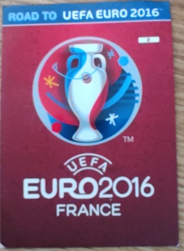 Zdjęcie oferty: Karta Piłkarska logo Euro 2016