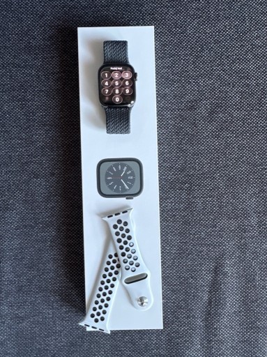 Zdjęcie oferty: Apple Watch S8 cellular (eSIM) 41mm stal nierdzewna grafit + 2 opaski