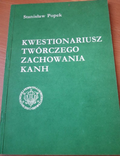 Zdjęcie oferty: Kwestionariusz twórczego zachowania KANH Popek 