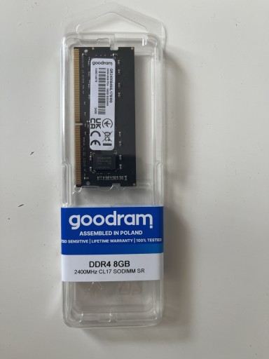 Zdjęcie oferty: Pamięć RAM DDR4 Goodram GR2400S464L17S/8G 8GB