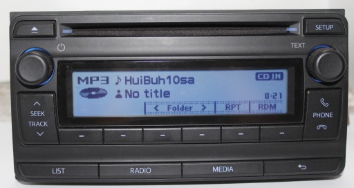 Zdjęcie oferty: RADIO TOYOTA AVENSIS  AUX MP3 SPRAWNE ODBLOKOWANE