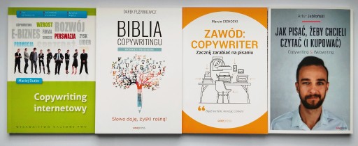 Zdjęcie oferty: Biblia copywritingu + 3 inne, zestaw copywritingu