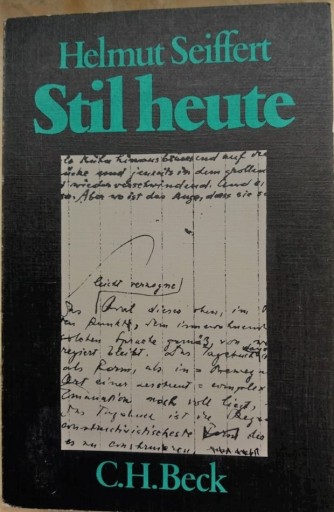 Zdjęcie oferty: GERMANISTYKA: Stil heute - Helmut Seiffert