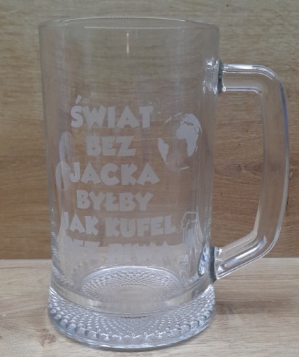 Zdjęcie oferty: KUFEL Z GRAWEREM JACEK DO PIWA PREZENT NA IMIENINY URODZINY WALENTYNKI