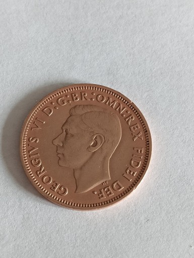 Zdjęcie oferty: Wielka Brytania half penny 1949