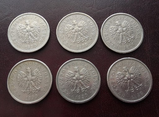 Zdjęcie oferty: 1 złoty 1990 rok Poszukiwane zestaw 6 szt. 