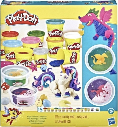 Zdjęcie oferty: Play-Doh Zestaw MAGICZNY BLASK Jednorożec 15 TUB