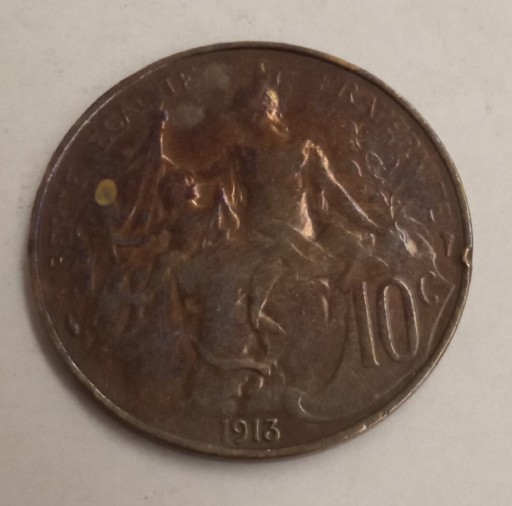 Zdjęcie oferty: Francja 10 centimes 1913 rok