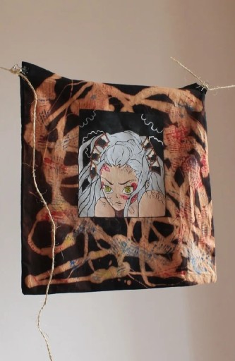 Zdjęcie oferty: Torba malowana DEMON SLAYER (Daki)