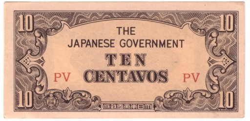 Zdjęcie oferty: Filipiny, banknot 10 centów (1942) - st. -1
