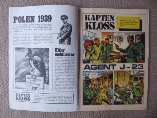 Zdjęcie oferty: Kloss po szwedzku AGENT J-23 j.szwedzki 1971r wyd1