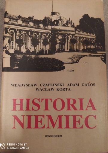 Zdjęcie oferty: Historia Niemiec, Czapliński, Galos, Korta