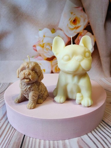 Zdjęcie oferty: Świeca sojowa buldog francuski H&F Harmony Flame 