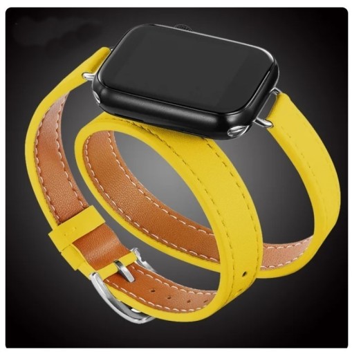 Zdjęcie oferty: Damski pasek do iWatch iWatcha Apple 42 mm żółty