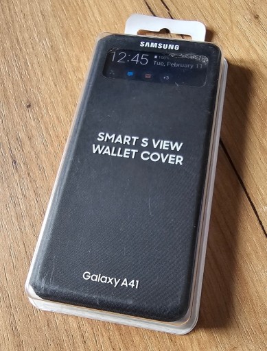 Samsung Galaxy A41 Hoesje Portemonnee Vintage Blauw Kunstleder