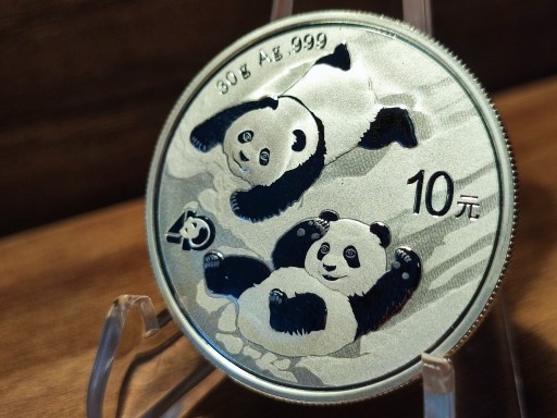Zdjęcie oferty: Srebrna moneta Chińska Panda 2022 - 30g srebra