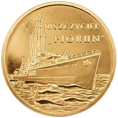 Zdjęcie oferty: Moneta 2 zł Polskie okręty: Niszczyciel „Piorun”