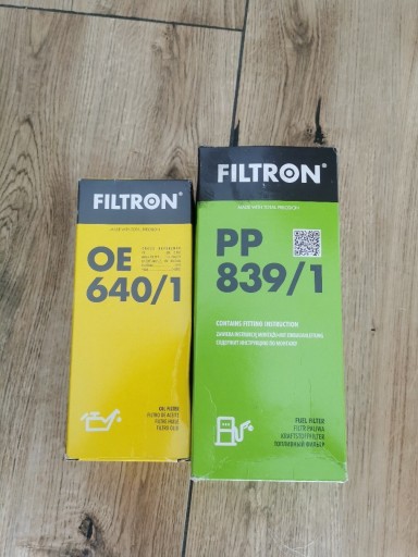 Zdjęcie oferty: Filtr paliwa i oleju Filtron OE 640/1 i PP 839/1