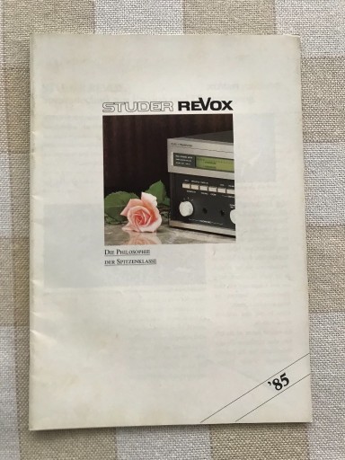 Zdjęcie oferty: katalog revox 1985