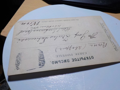 Zdjęcie oferty: antyk stara kartka pocztowa z  1900  roku unikat 