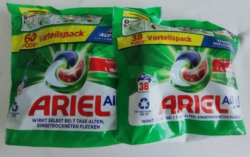 Zdjęcie oferty: Ariel KAPSUŁKI 98 szt. Uniwersalne oryginał Niemcy