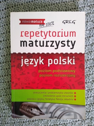 Zdjęcie oferty: Repetytorium maturzysty z języka polskiego