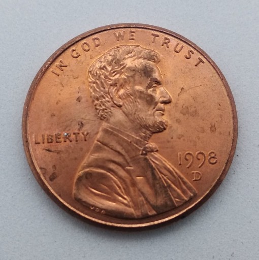 Zdjęcie oferty: 1 cent 1998 D 1998 USA