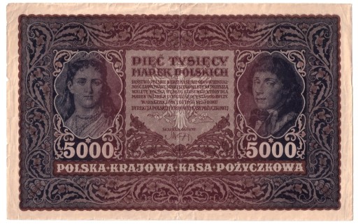 Zdjęcie oferty: 5.000 marek 1920 - III serja N - st. -3