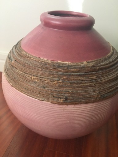 Zdjęcie oferty: wazon ceramiczny, różowy, nowoczesny, boho