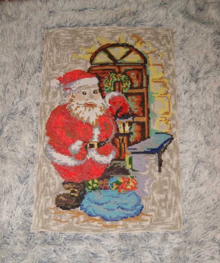 Zdjęcie oferty: Haft krzyżykowy obraz Święty Mikołaj 