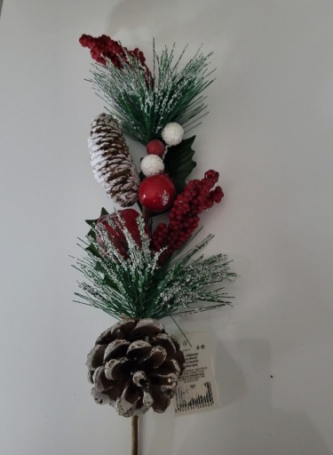 Zdjęcie oferty: Gałązka ozdoba świąteczna stroik 45cm 