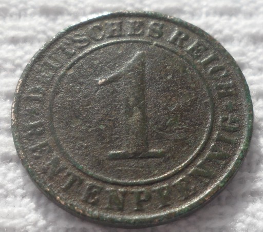 Zdjęcie oferty: Weimar 1 fenig rentenpfennig 1923 Karlsruhe Baden