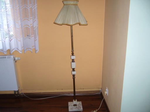 Zdjęcie oferty: LAMPA STOJĄCA MOSIĄDZ-MARMUR 152cm.