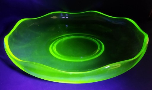 Zdjęcie oferty: Szkło uranowe patera talerz misa 30 cm